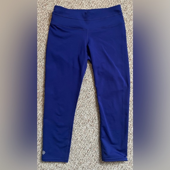 Athleta Pants - Athleta blue crop tight leggings